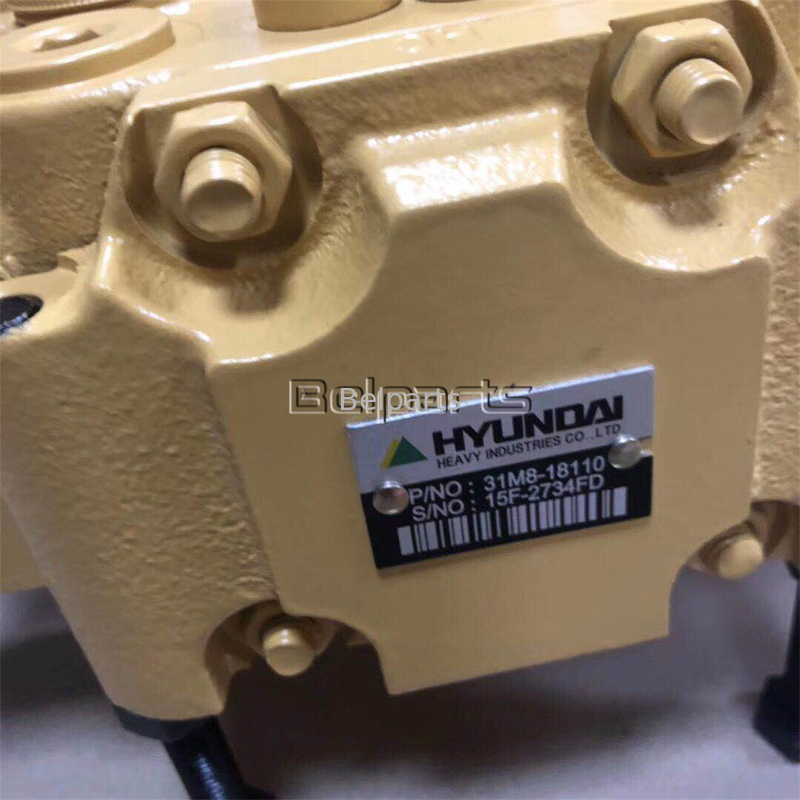 Excavator Hydraulic R55-7 R60-7 Klep Kontrol Utama Untuk Hyundai 31M8-19121 31M8-10110 31M8-10120