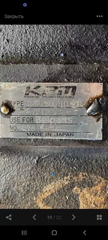 Belparts Original Renovation Excavator EX3600-5 Pompa Utama Hidraulik K3V280 Pompa Piston Untuk Hitachi 4624104