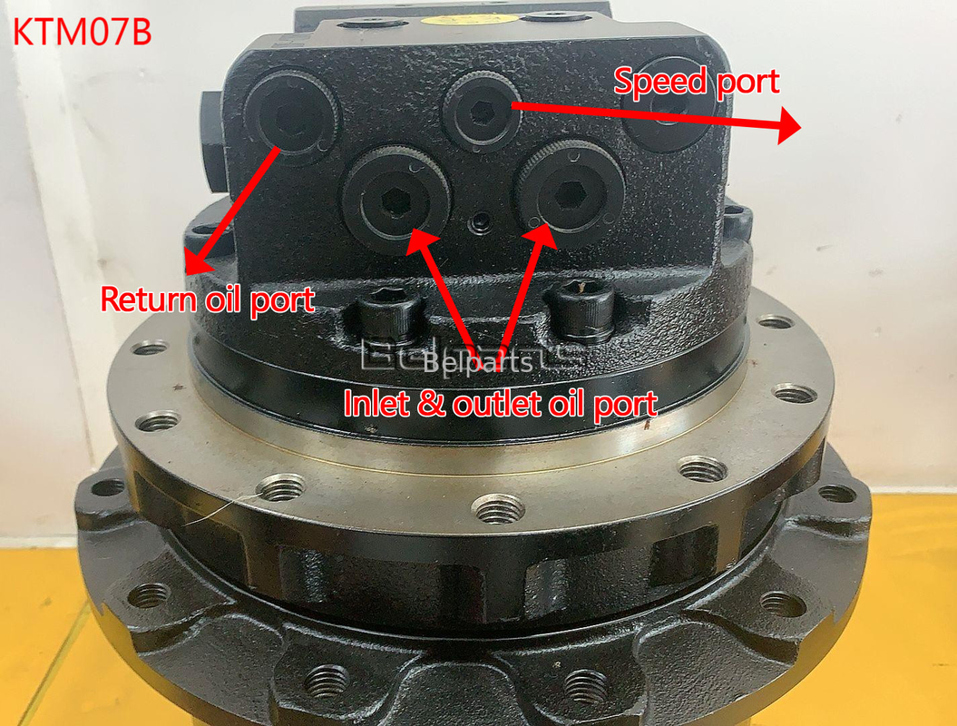 Belparts Travel Motor Assy TM07B R60 DH55 R55-9 31M8-40010 Untuk Bagian Excavator