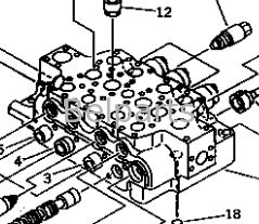 Klep Kontrol Utama Untuk KOMATSU PC1000-1 PC1000LC-1 PC1000SE-1 PC1000SP-1 Bagian Excavator 709-15-91302 709-15-91301 709-14-91303 709-14-91302 709-14-91301 Distributor Hidraulik