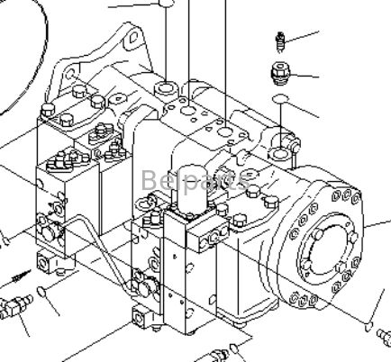 Pompa hidraulik utama untuk KOMATSU PC1100-6 PC1100LC-6 PC1100SP-6 Bagian Excavator 708-2L-00532 708-2L-00531 708-2L-00522 708-2L-00521 708-2H-00322 708-2H-00321 Pompa Piston