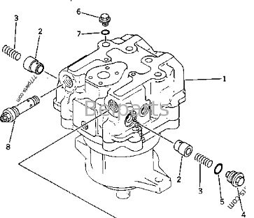 Motor Swing Hidraulik Untuk PC1000-1 PC1000LC-1 PC1000SE-1 PC1000SP-1 Komatsu Excavator Bagian 706-77-01131 706-77-01130 Perangkat Motor Slew