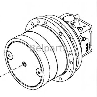 John Deere 70D Final Drive Excavator Bagian TH110966 Peredam Motor Perjalanan Hidraulik