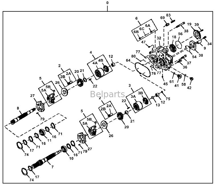 John Deere 470G LC 470 P-Tier Pompa Hidraulik Utama 4699645 PG202165 Fit Suku Cadang Ekskavator BELPARTS