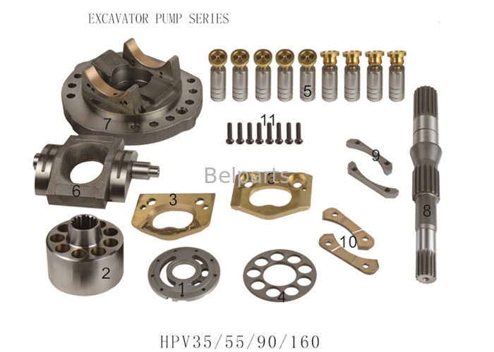 705-56-24080 Suku Cadang Excavator HPV35 / 55/90/160 Suku Cadang Perbaikan Motor Hidraulik