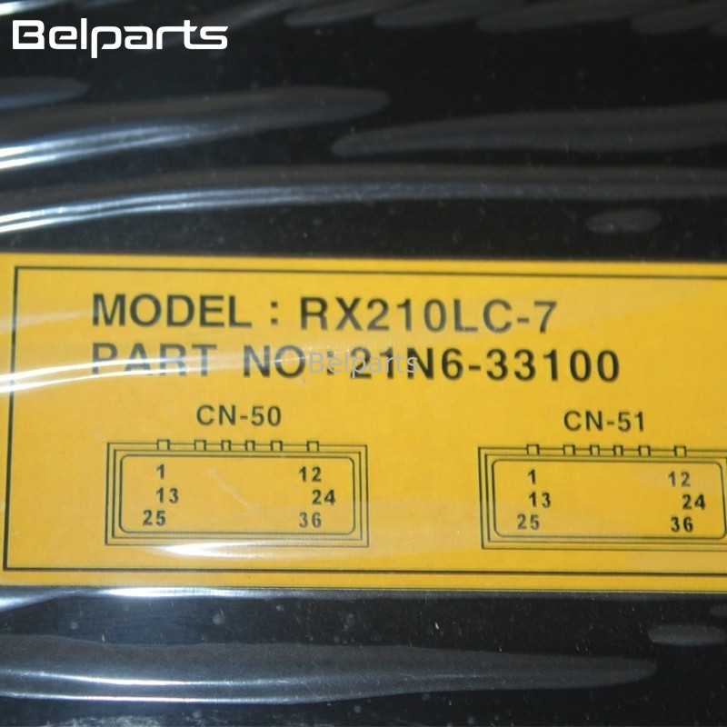 Suku Cadang Excavator Belparts RX210LC-7 Excavator Controller 21N6-33100 Papan Komputer