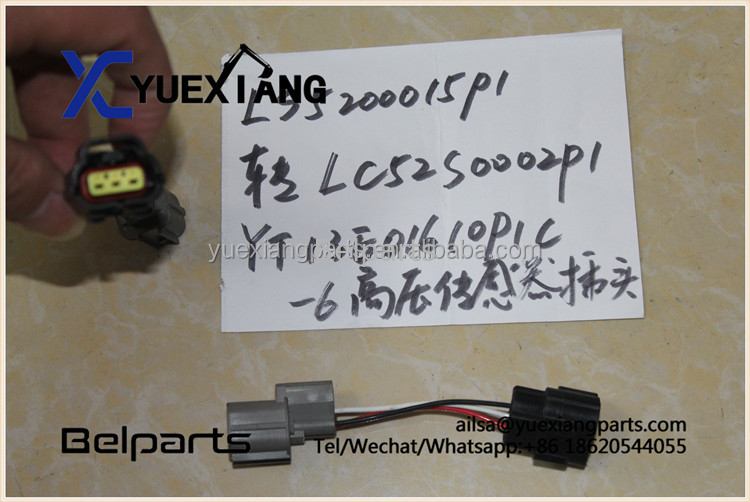 Suku Cadang Excavator Belparts LS5200015P1 LC52S0002P1 Steker Sensor Tekanan Tinggi YT13E01610P1C-6