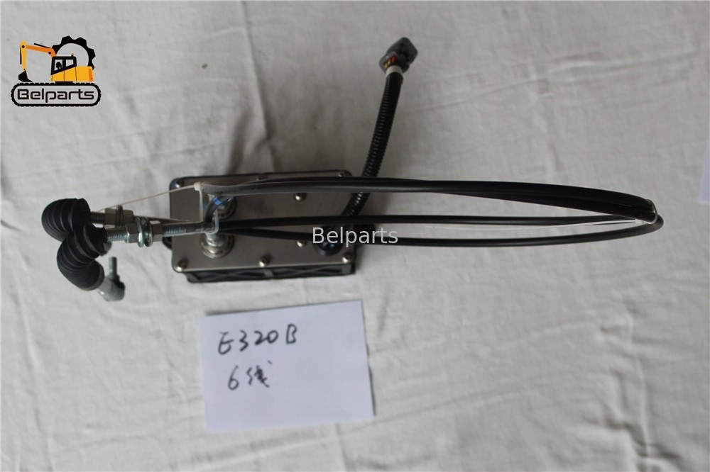 E320B E312B Excavator Suku Cadang Listrik Accelerator 47-5231 119-0633 Motor Throttle Dengan 6 Pin Plug Untuk 320B 312B