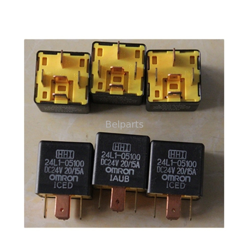 Relay Suku Cadang Excavator 24L1-05100 Untuk HL730-7 HL730-7A R380LC-9 HL740-9S Relay Dengan 3 Pulg 24L105100