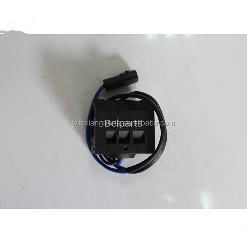 Belparts Excavator Bagian Listrik Magnet Coil 24V Elektromagnetik Coil DH Solenoid Coil untuk Penggali VDL24 DX470 DH220-5