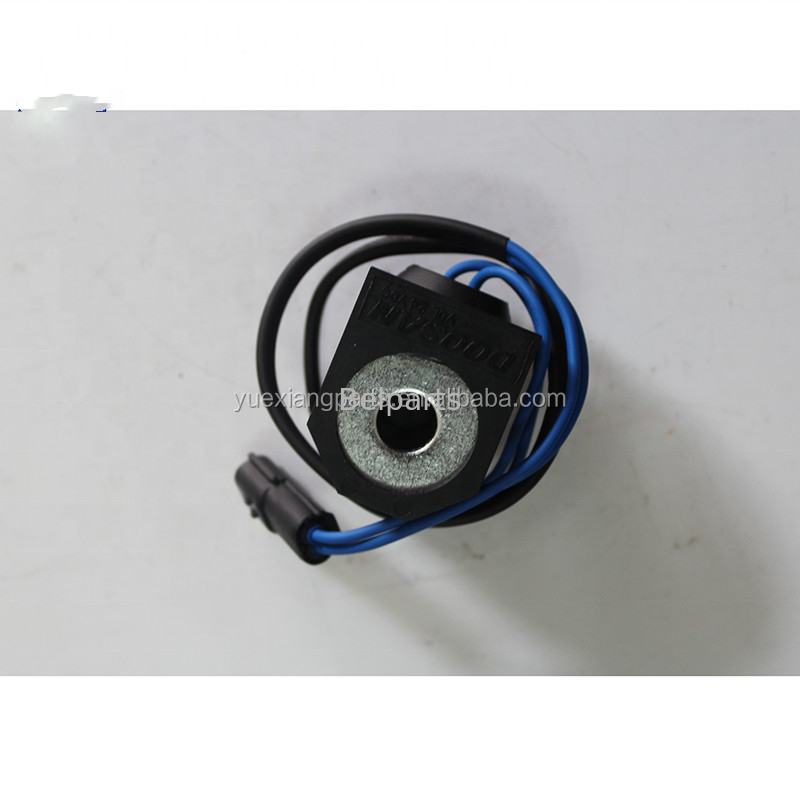 Belparts Excavator Bagian Listrik Magnet Coil 24V Elektromagnetik Coil DH Solenoid Coil untuk Penggali VDL24 DX470 DH220-5