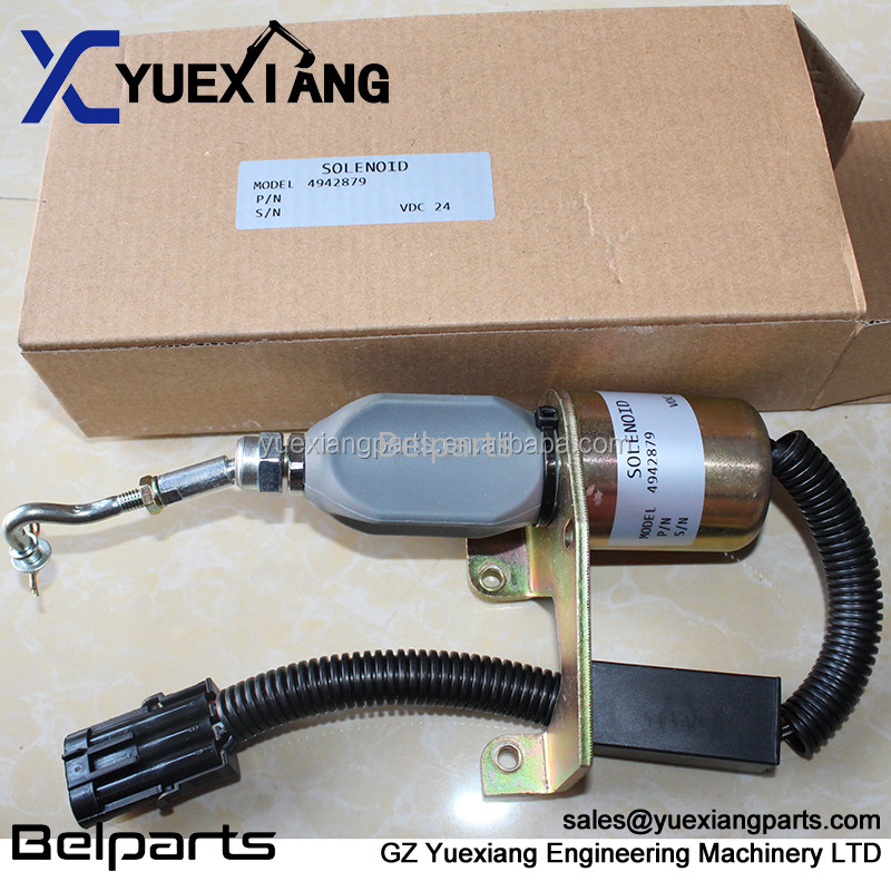 Suku Cadang Excavator 4942879 Flamout Switch SD008A2 Listrik Berhenti Solenoid Untuk Penggali