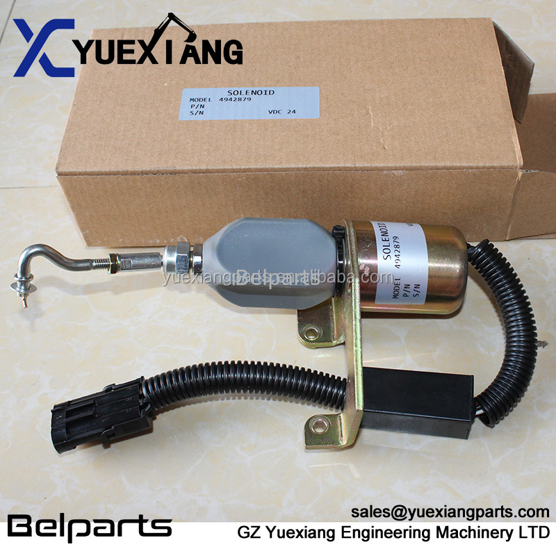 Suku Cadang Excavator 4942879 Flamout Switch SD008A2 Listrik Berhenti Solenoid Untuk Penggali