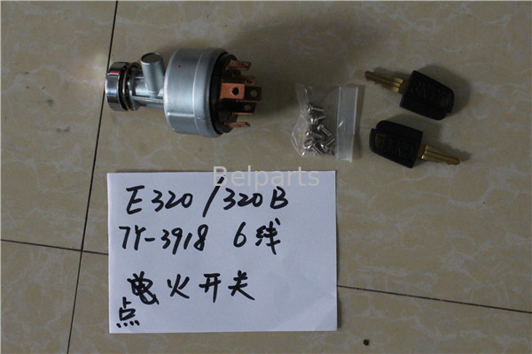 Belparts Excavator 307 308C 312 320 320C Listrik 6 Baris Sakelar Grup Mulai Panas E320B E320C 7Y-3918 Starter Pengapian
