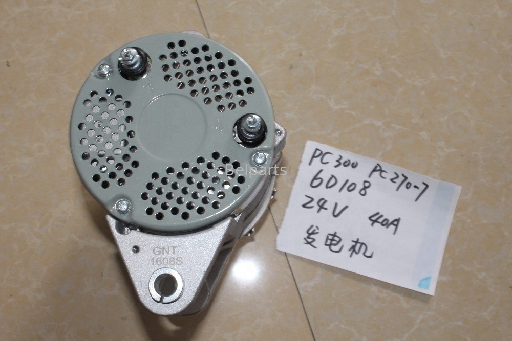 Suku Cadang Excavator Belparts PC300-6 PC270-7 PC300-5 PC300-7 Alternator Mesin 6D108 600-821-6160 Generator 0-33000-6511