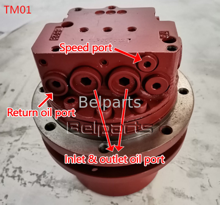 Bagian bel U15-3 KX41.2 KX41.2V KX36.3 K008 Excavator Motor Hidraulik Kubota15 SK1.5 Untuk TM01