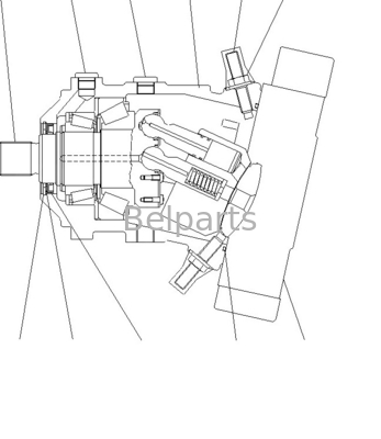 Komatsu Excavator Travel Motor 416-18-31701 WA150-5 Final Drive Wheel Loaders Pasar Belakang